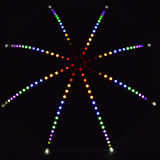 Falcone® LED Safety Reflex Regenschirm mit leuchtenden Speichen, Taschenlampengriff und Automatik