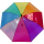 Falconetti® Regenschirm mit Automatik transparent Rainbow