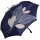 Doppler Manufaktur Damen Stockschirm VIP Elegance Boheme Leaf Veins