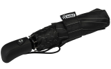 iX-brella first class Taschenschirm mit Auf-Zu-Automatik - Nadelstreifen schwarz