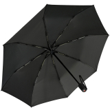 Knirps Regenschirm Taschenschirm mit Auf-Zu-Automatik im Case - black