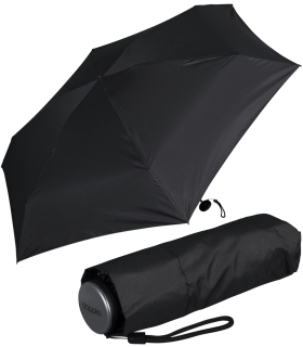 Doppler Super Mini Fiber Compact Taschenschirm extrem leicht und klein - simply black