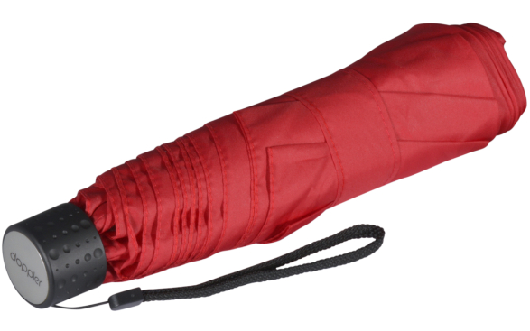 Doppler Regenschirm Mini-Taschenschirm Havanna Stick - red