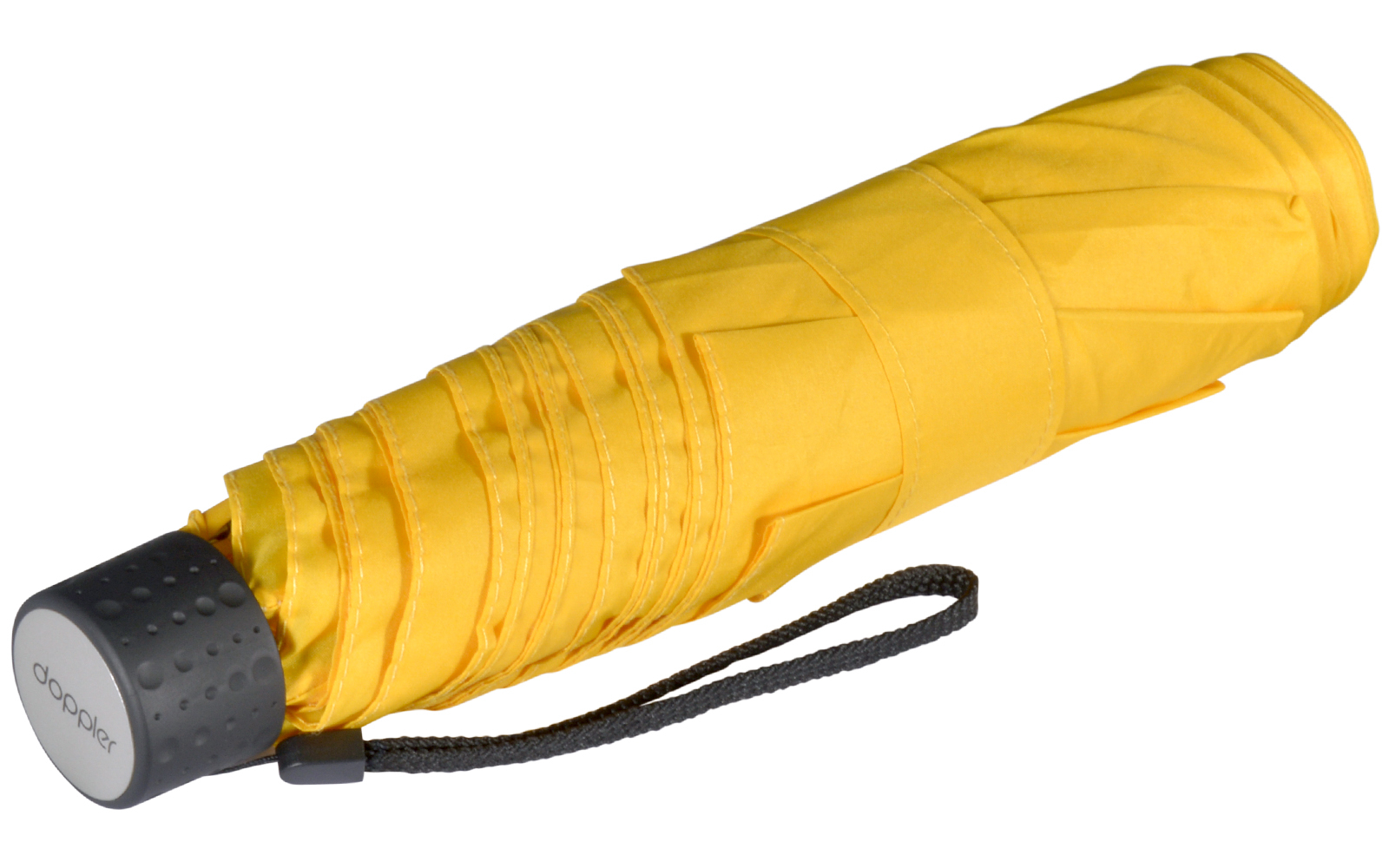 Doppler Regenschirm Mini-Taschenschirm Havanna Stick - shiny yellow