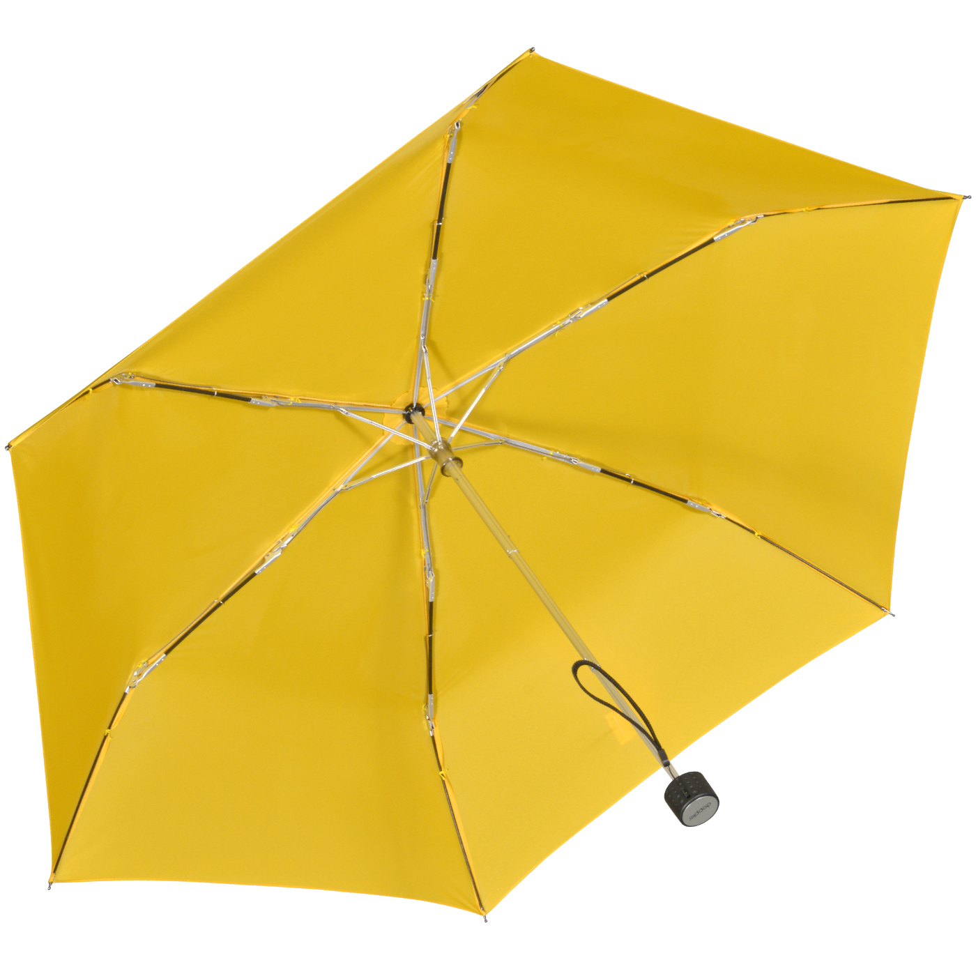 Doppler Regenschirm Mini-Taschenschirm Havanna Stick - shiny yellow