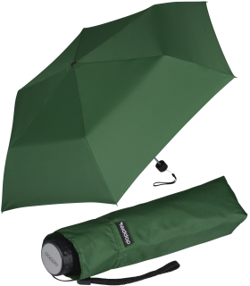 Doppler Regenschirm Mini-Taschenschirm Havanna Stick - ivy green