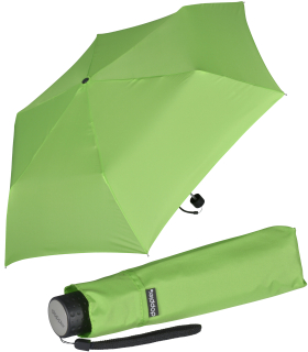 Doppler Regenschirm Mini-Taschenschirm Havanna Stick - peppy lime