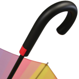 iX-brella überschlagfähiger Fiberglas Stockschirm mit Automatik - windproof - rainbow