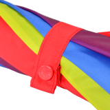 iX-brella überschlagfähiger Fiberglas Stockschirm mit Automatik - windproof - rainbow