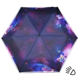Knirps Kinder-Taschenschirm 4Kids reflective mit Reflexborte - Cosmic Kitty