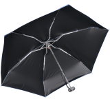 Knirps mini Taschenschirm Travel mit UV- und Hitze-Schutz - blue - black coating