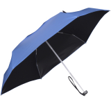 Knirps mini Taschenschirm Travel mit UV- und Hitze-Schutz - blue - black coating