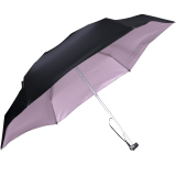 Knirps mini Taschenschirm Travel mit UV- und Hitze-Schutz - black - rose coating