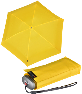 Knirps mini Taschenschirm Travel mit UV-Schutz - yellow