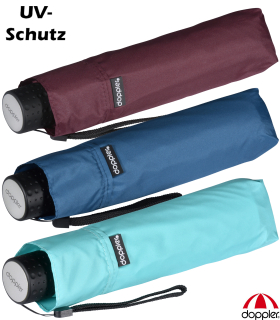 Doppler Mini Taschenschirm Havanna UV-Schutz Sun