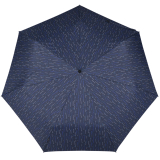 Knirps Taschenschirm Slim Duomatic Auf-Zu-Automatik Domino - blue