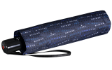 Knirps Taschenschirm Slim Duomatic Auf-Zu-Automatik Domino - blue