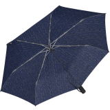 Knirps Taschenschirm Slim Duomatic Auf-Zu-Automatik Domino - blue