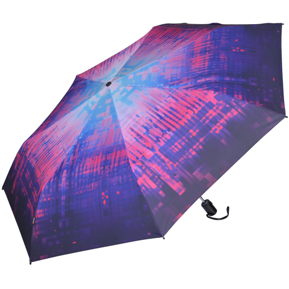 Knirps Taschenschirm Slim Duomatic Auf-Zu-Automatik Matrix - pink