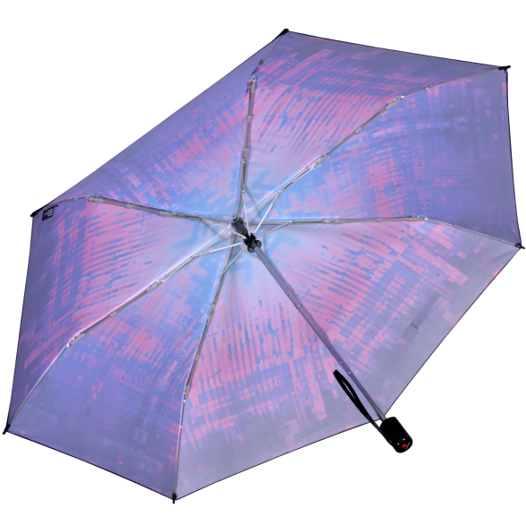 Knirps Taschenschirm Slim Duomatic Auf-Zu-Automatik Matrix - pink