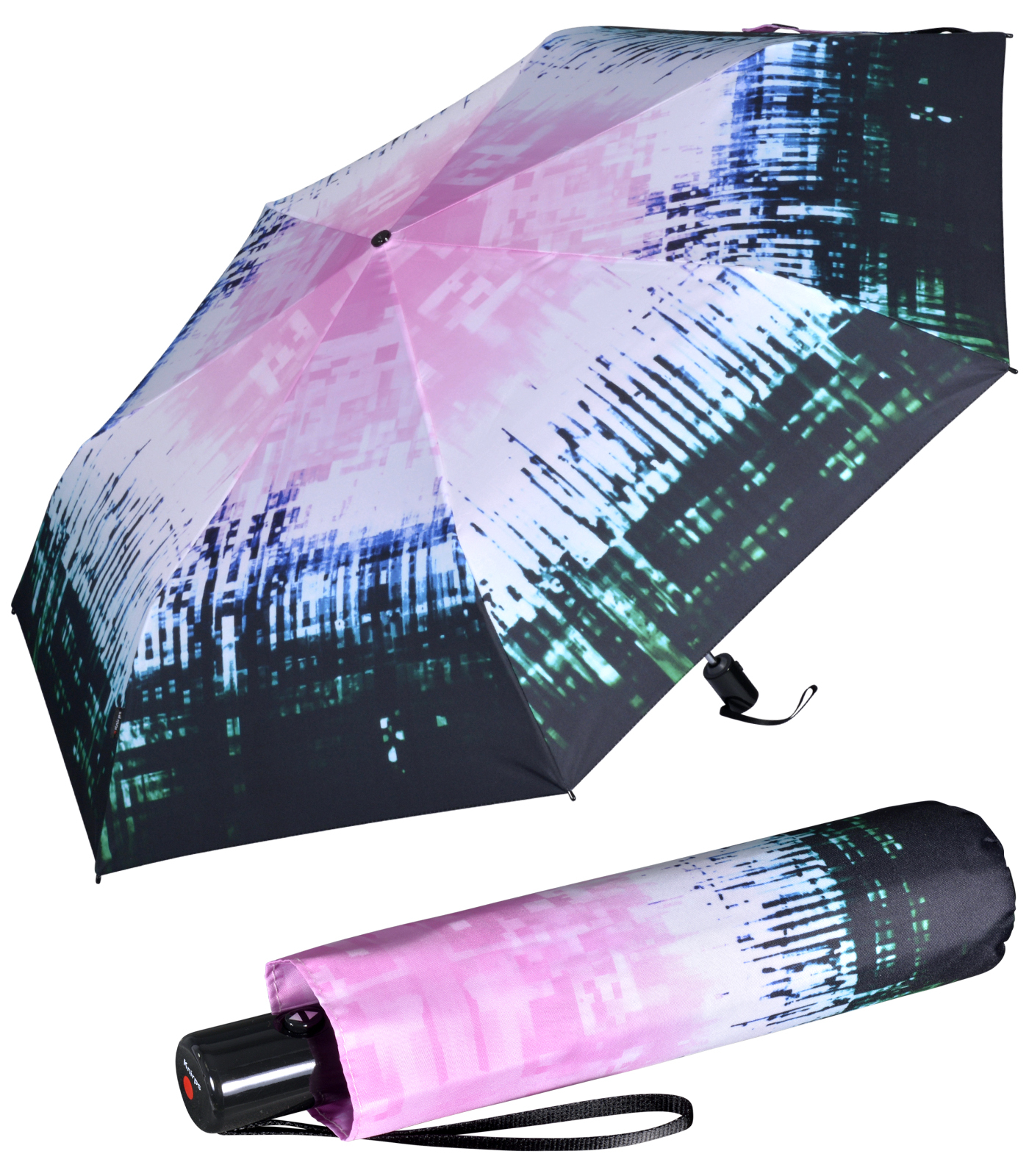 Knirps Taschenschirm Slim Duomatic Auf-Zu-Automatik...