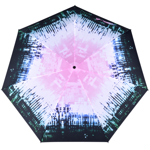 Knirps Taschenschirm Slim Duomatic Auf-Zu-Automatik Matrix - rose
