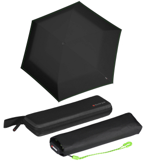 Knirps Taschenschirm US.050 Ultra Light Slim Manual im Etui - neon black