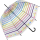 Benetton Glockenschirm transparent Automatik - Signature Stripe