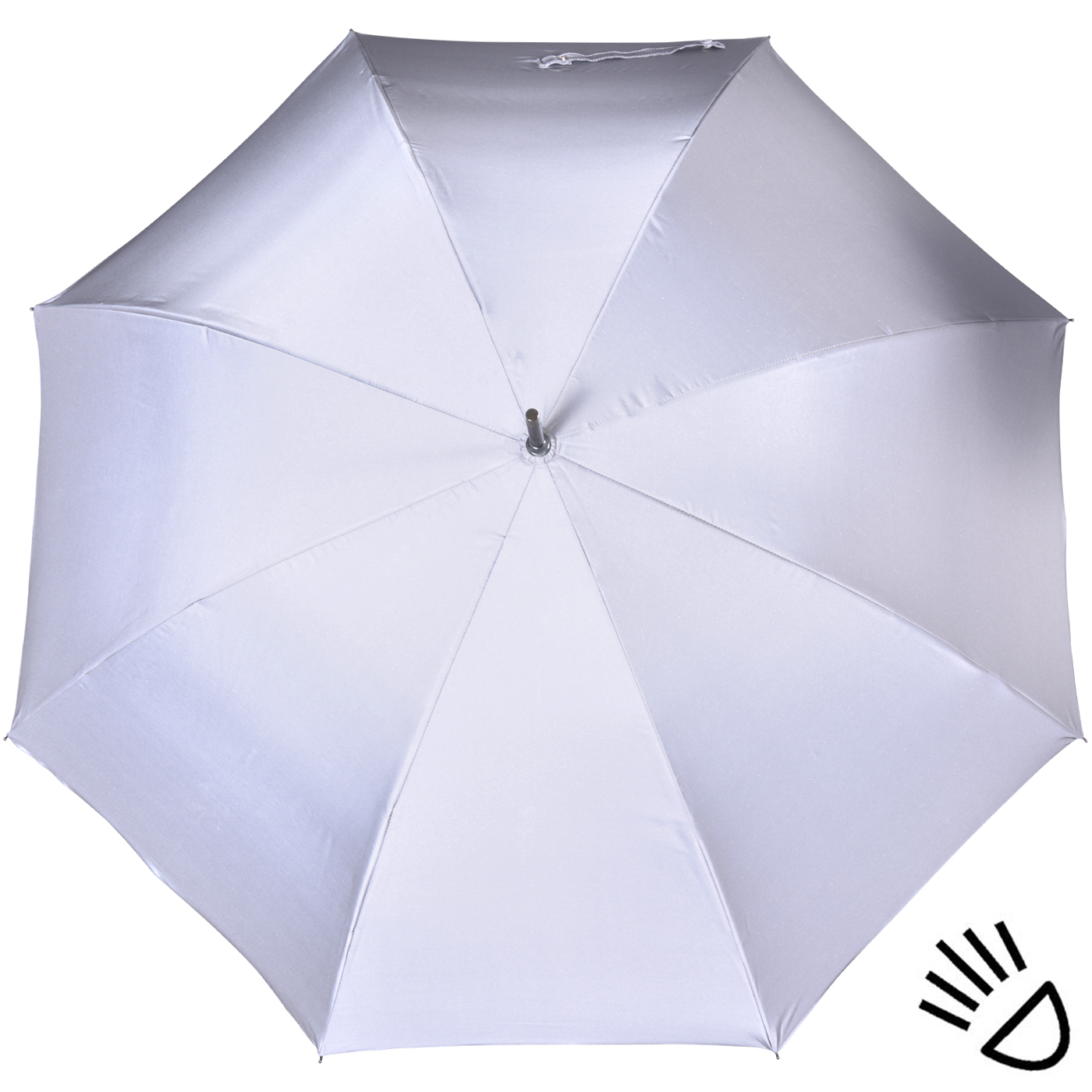 iX-brella überschlagfähiger Fiberglas Stockschirm mit Automatik - windproof - "full reflective edition"