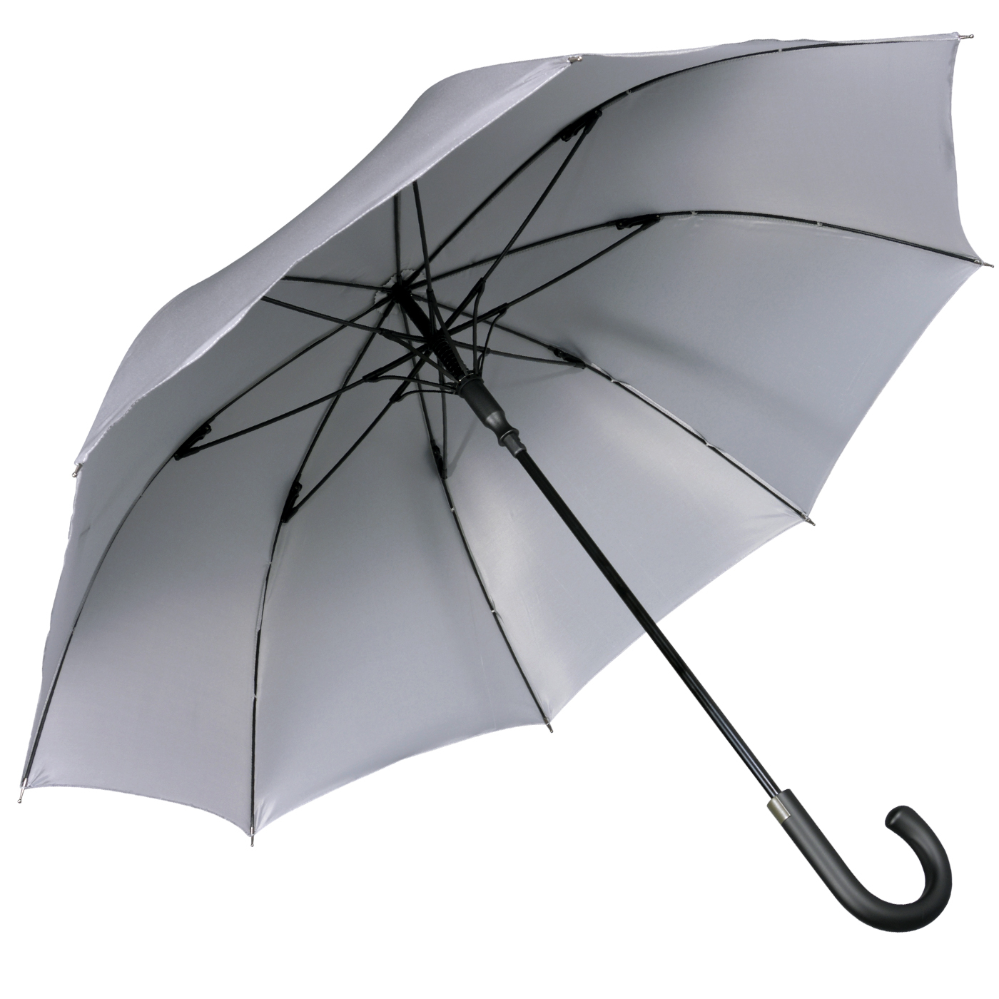 iX-brella überschlagfähiger Fiberglas Stockschirm mit Automatik - windproof - "full reflective edition"