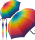 Regenschirm Rainbow Pixel - Stockschirm