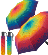 Regenschirm Rainbow Pixel - Taschenschirm Auf-Zu-Automatik