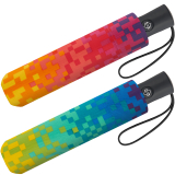 Regenschirm Rainbow Pixel - Taschenschirm Auf-Zu-Automatik