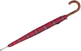 Knirps Herren Stockschirm Regenschirm Long AC - check red