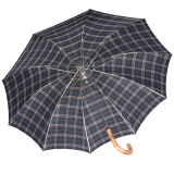 Knirps Herren Stockschirm Regenschirm Long AC - check navy