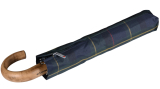 Knirps Herren Taschenschirm Topmatic SL Holz-Rundhakengriff - check hunter