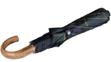 Knirps Herren Taschenschirm Topmatic SL Holz-Rundhakengriff - check hunter