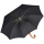 Knirps Herren Taschenschirm Topmatic SL Holz-Rundhakengriff - pinestripe black