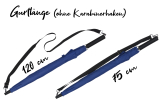 iX-brella Umhängeschirm Hands-Free - der Automatik-Regenschirm mit Gurt - royal blau