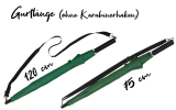 iX-brella Umhängeschirm Hands-Free - der Automatik-Regenschirm mit Gurt - dunkelgrün