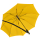 iX-brella Umhängeschirm Hands-Free - der Automatik-Regenschirm mit Gurt - dottergelb