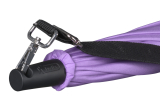 iX-brella Umhängeschirm Hands-Free - der Automatik-Regenschirm mit Gurt - lila