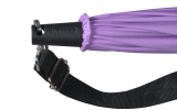 iX-brella Umhängeschirm Hands-Free - der Automatik-Regenschirm mit Gurt - lila