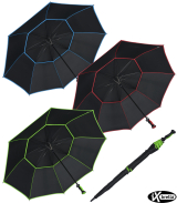 iX-brella 146 cm XXXL Fiber-Golfschirm Automatik doppeltes Dach mit Ventilationsbezug