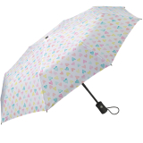 Damen Taschenschirm mit Auf-Zu-Automatik Watercolors - Herzen - 2.Wahl