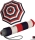 Knirps Taschenschirm E.051 Stripe - red - 2.Wahl