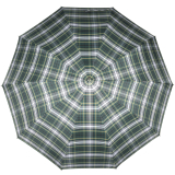 iX-brella Herren-Stockschirm High Quality mit Automatik und Echtholz-Rundhakengriff - check green