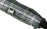iX-brella Herren-Stockschirm High Quality mit Automatik und Echtholz-Rundhakengriff - check green