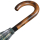 iX-brella Herren-Stockschirm High Quality mit Automatik und Echtholz-Rundhakengriff - check green