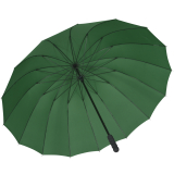 iX-brella leichter 16-teiliger Golf-Partnerschirm - XXL mit Softgriff einfarbig - dunkelgrün